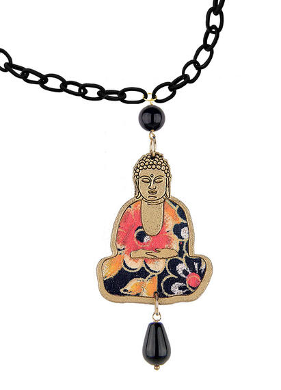 Collana Buddha Oro Nero - Lebole Maison