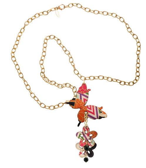 Collana Farfalla Nero - Lebole Maison