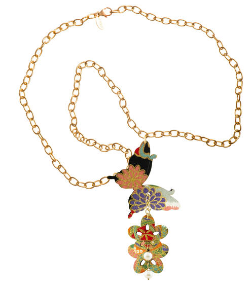 Collana Farfalla Perla - Lebole Maison