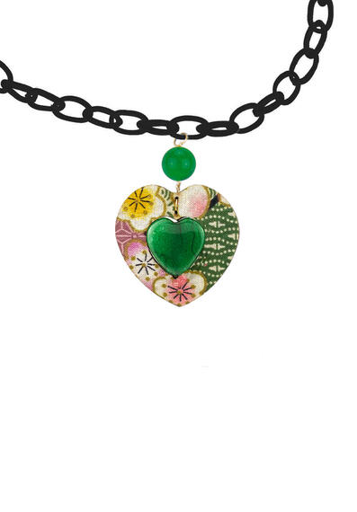 Collana Cuore Verde - Lebole Maison