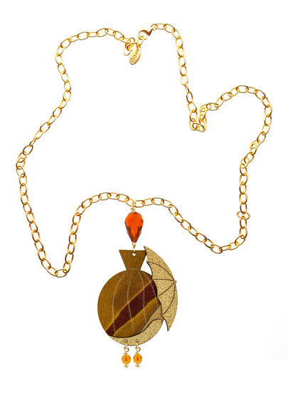 Collana Dama Mongolfiera Ambra - Lebole Maison