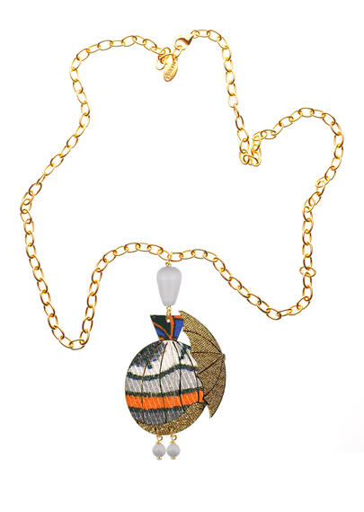 Collana Dama Mongolfiera Grigio Chiaro - Lebole Maison