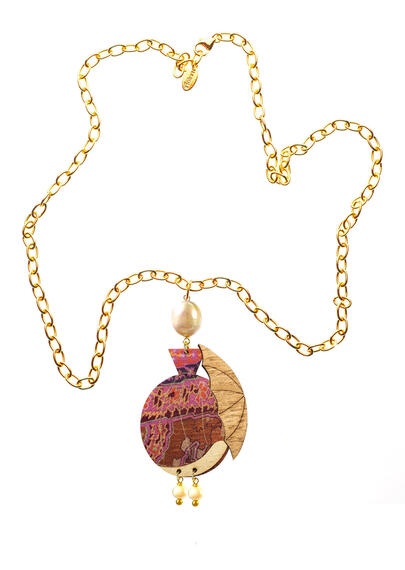 Collana Dama Mongolfiera Perla - Lebole Maison