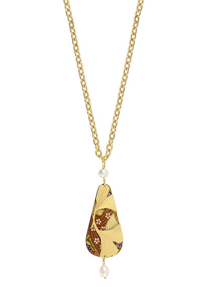 Collana Ginkgo Ventaglio Perla - Lebole Maison