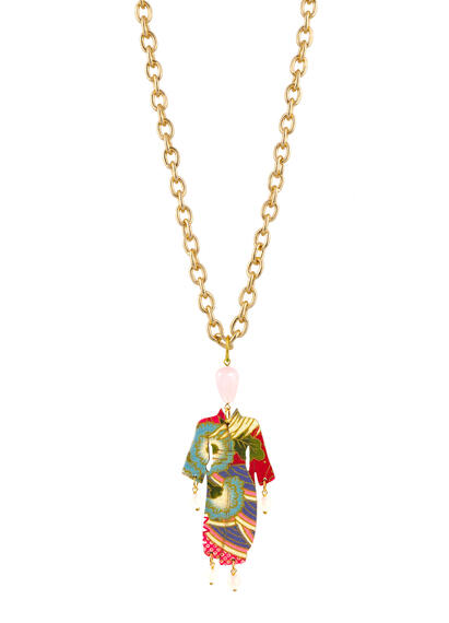 Collana Kimono Rosa - Lebole Maison