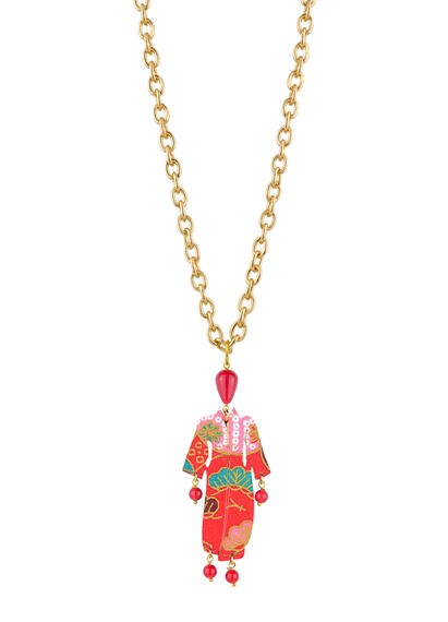 Collana Kimono Rubino - Lebole Maison