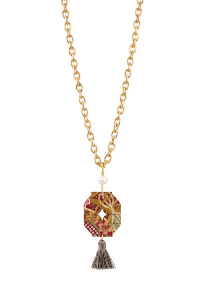 Collana Lanterna Nappa Grigio - Lebole Maison