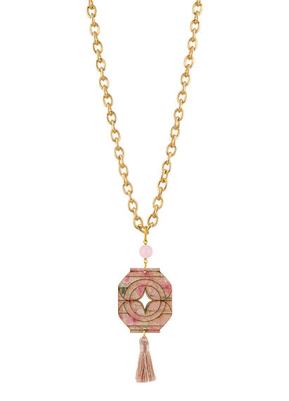 Collana Lanterna Nappa Rosa - Lebole Maison