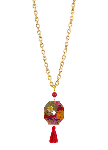 Collana Lanterna Nappa Rubino - Lebole Maison