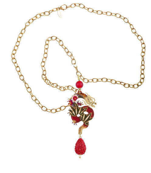 Collana Drago Rubino - Lebole Maison