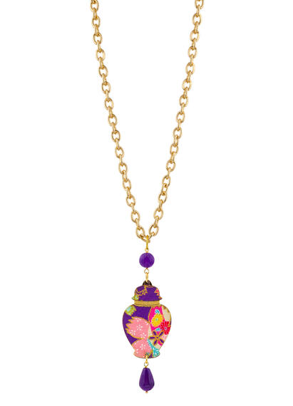 Collana Vaso Viola - Lebole Maison