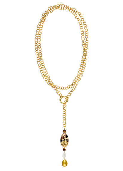 Collana Lunga Kanji Mamma Oro - Lebole Maison