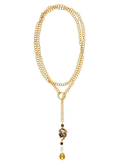 Collana Lunga Drago Oro - Lebole Maison