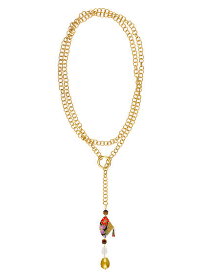 Collana Lunga Ventaglio Oro - Lebole Maison