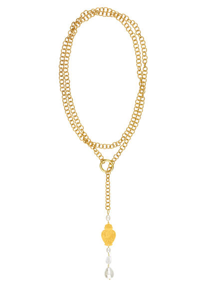 Long Pearl Potiche Necklace - Lebole Maison