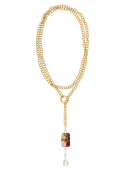 Collana Lunga Fiore Perla - Lebole Maison