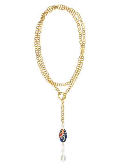 Collana Lunga Kanji Amore Perla - Lebole Maison