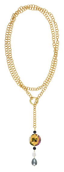 Collana Lunga Carpe Grigio - Lebole Maison