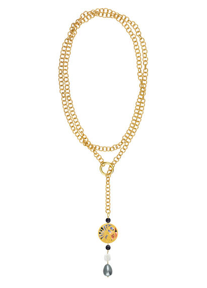 Collana Lunga Temari Sensu Grigio - Lebole Maison