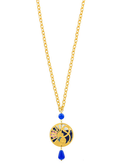 Collana Ventaglio Blu - Lebole Maison