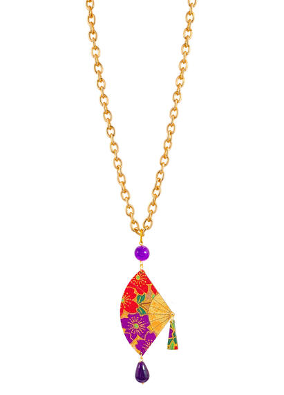 Collana Ventaglio Viola - Lebole Maison