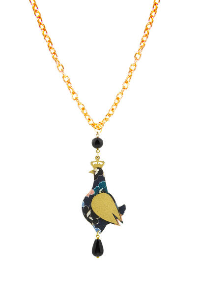 Collana Regalina Celeste Nero - Lebole Maison