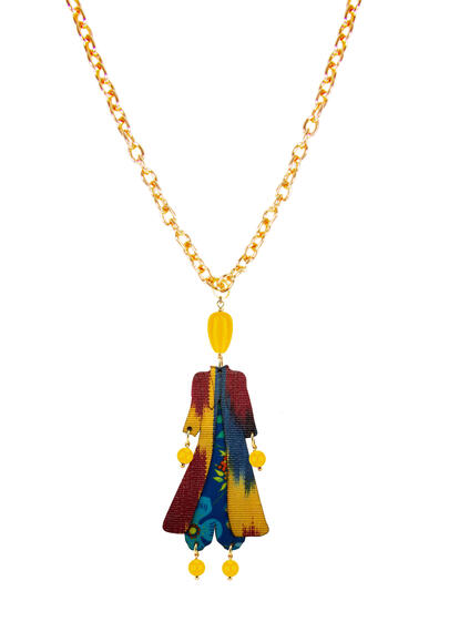 Collana Samarcanda Seta Giallo - Lebole Maison