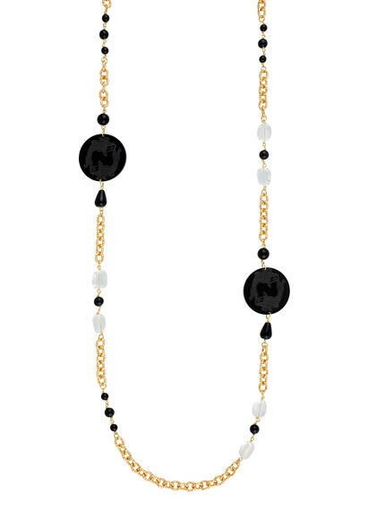 Collana Lebolina Carpe Plexi Nero - Lebole Maison