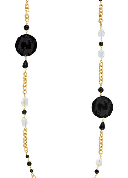 Collana Lebolina Carpe Plexi Nero - Lebole Maison