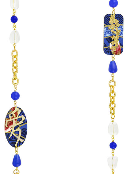 Collana Lebolina Kanji Amore Blu - Lebole Maison