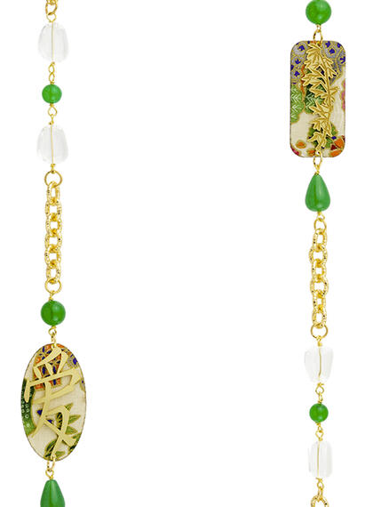 Collana Lebolina Kanji Amore Verde - Lebole Maison