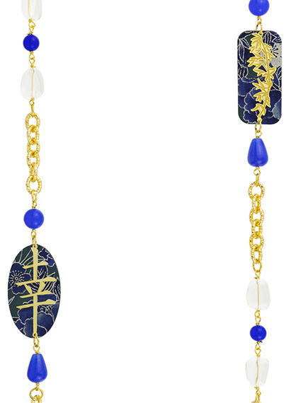 Collana Lebolina Kanji Fortuna Blu - Lebole Maison