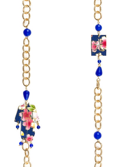Blue Kimono Lebolina Necklace - Lebole Maison