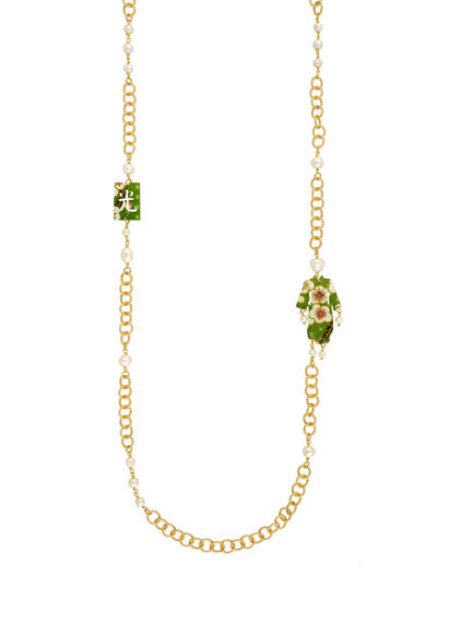Collana Lebolina Kimono Perla - Lebole Maison