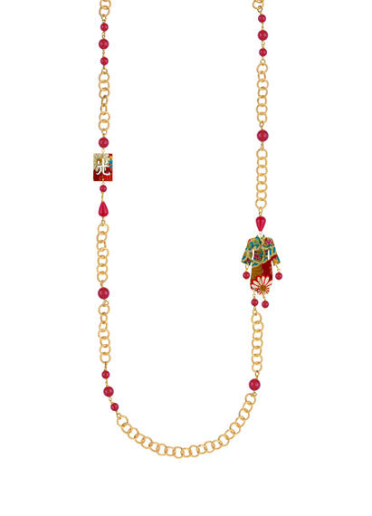 Collana Lebolina Kimono Rubino - Lebole Maison