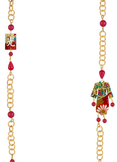 Collana Lebolina Kimono Rubino - Lebole Maison