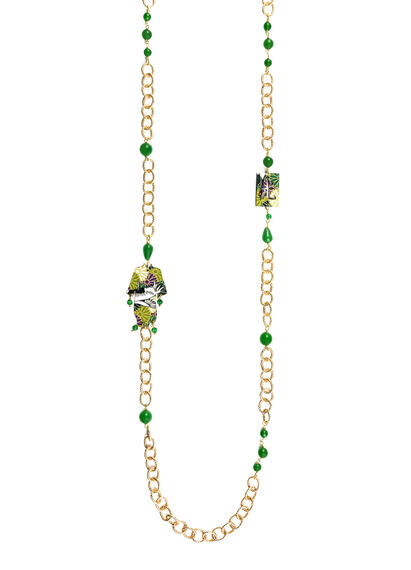 Collana Lebolina Kimono Verde - Lebole Maison