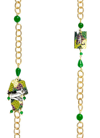 Green Kimono Lebolina Necklace - Lebole Maison