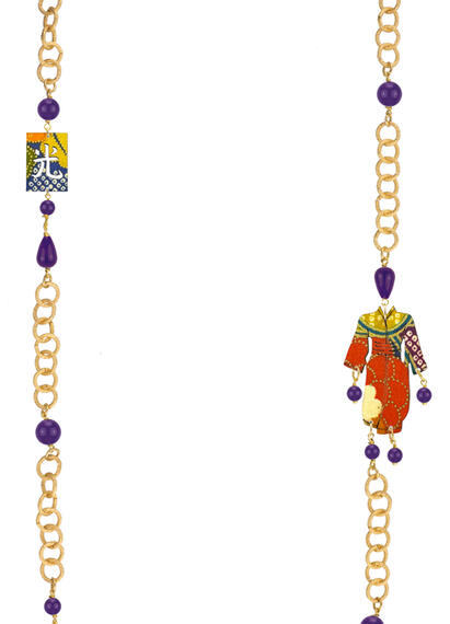 Collana Lebolina Kimono Viola - Lebole Maison