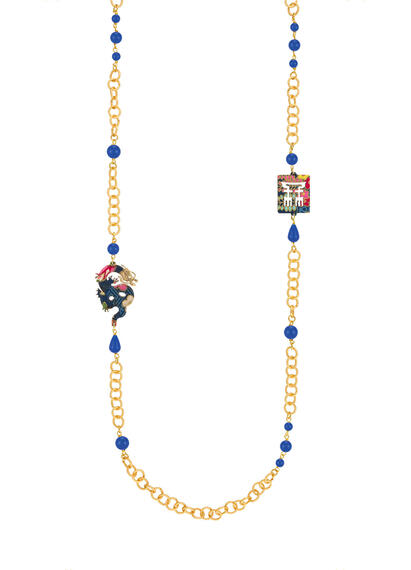 Collana Lebolina Drago Blu - Lebole Maison