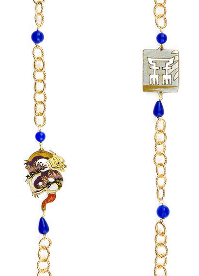 Blue Dragon Lebolina Necklace - Lebole Maison