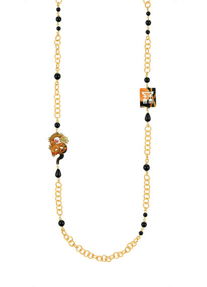 Collana Lebolina Drago Nero - Lebole Maison