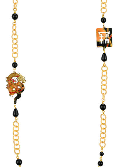Collana Lebolina Drago Nero - Lebole Maison