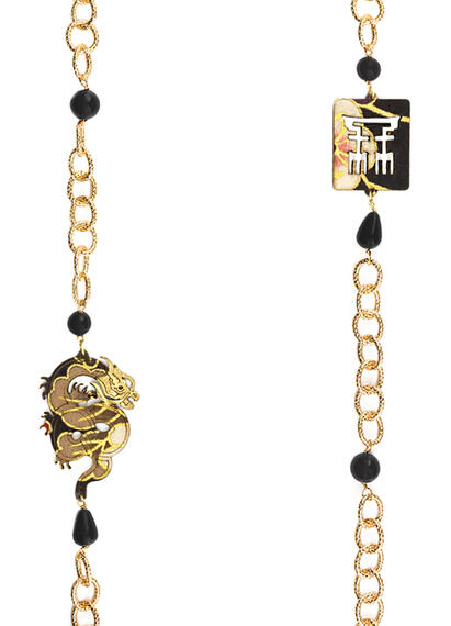 Black Dragon Lebolina Necklace - Lebole Maison