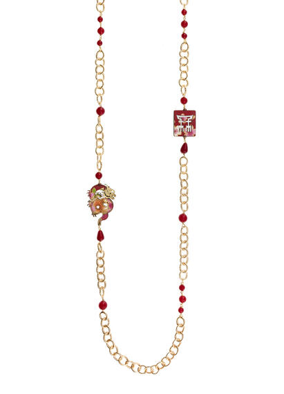 Collana Lebolina Drago Rubino - Lebole Maison