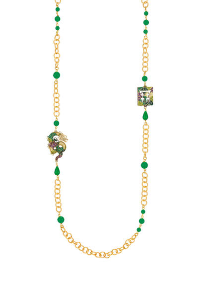 Collana Lebolina Drago Verde - Lebole Maison
