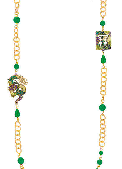 Collana Lebolina Drago Verde - Lebole Maison