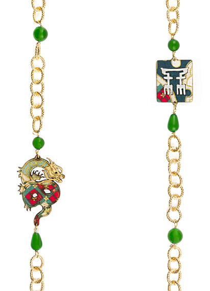 Green Dragon Lebolina Necklace - Lebole Maison