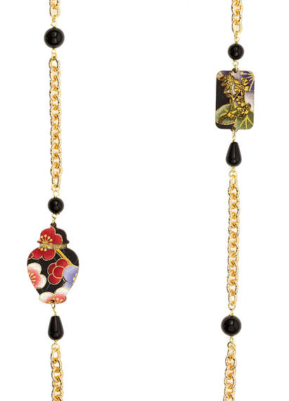 Lebolina Black Vase Necklace - Lebole Maison