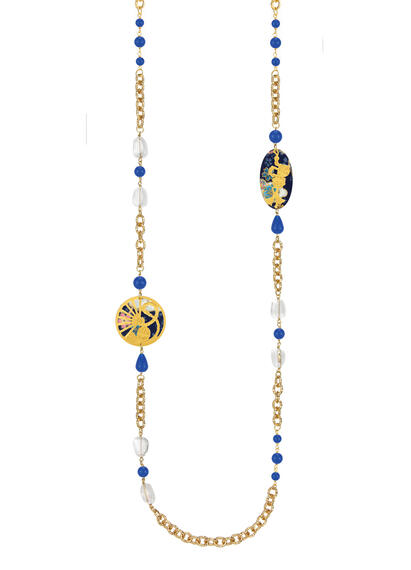 Lebolina Temari Sensu Blue Necklace - Lebole Maison